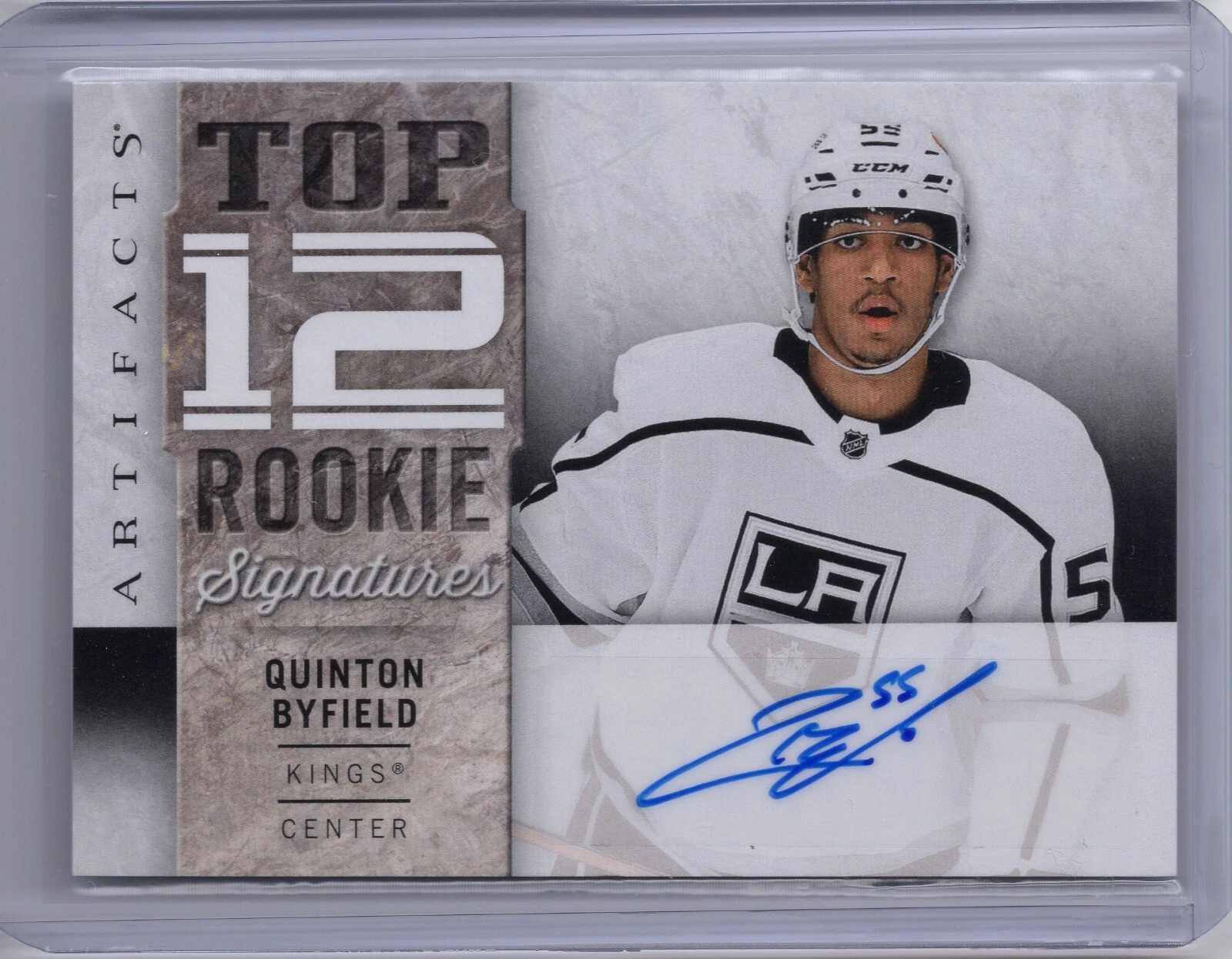 2021-22 QUINTON BYFIELD UPPER DECK ARTIFACTS TOP 12 ROOKIE SIGNATURES AUTO RC