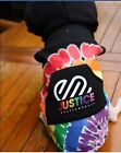 Rainbow Logo Pet Hoodie for Small Cats and Dogs, size S, Black