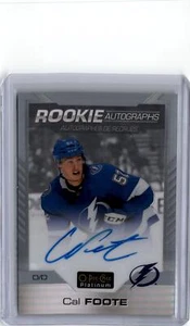 2020-21 O-Pee-Chee Platinum Cal Foote #R-CF AU,RC Tampa Bay Lightning - Picture 1 of 2
