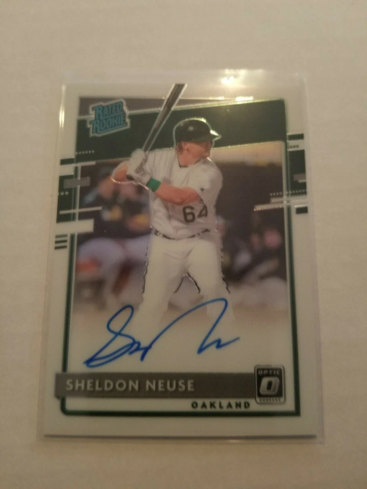 2020 Donruss Optic Rated Rookie Sheldon Neuse RC #RRS-SN Autograph Athletics - Image 1 of 1