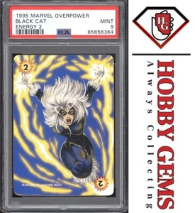 BLACK CAT PSA 9 1995 Marvel Overpower Energy 2 C2 - Picture 1 of 2