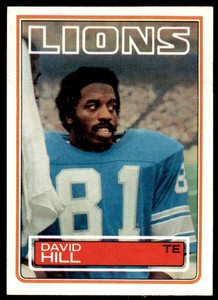 1983 Topps David Hill Football Cards #66