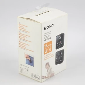 SONY ICD-TX800 Linear PCM IC Recorder | Black Remote Control 16GB Boxed Case - Picture 1 of 11