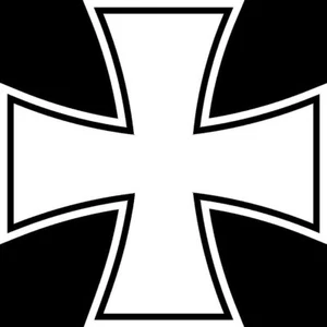 Maltese Cross Die Cut Vinyl Car Truck Window Bumper Sticker Decal US Seller - Imagen 1 de 7