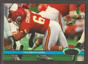 1991 Topps Stadium Club Tim Grunhard #322 Kansas City Chiefs - Picture 1 of 2