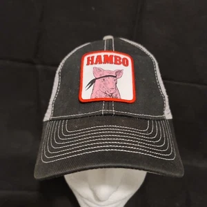 Hambo Hat Cap Farmers Restaurant Trucker PATCH Rambo Pig - Picture 1 of 12