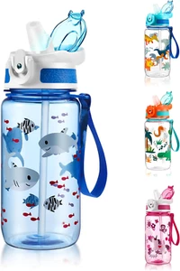 Kids Water Bottle for School 20 OZ BPA-Free Leak-proof Tritan Plastic Water Bott - Picture 1 of 6