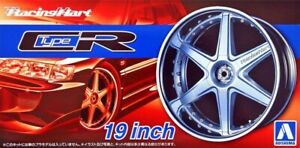 Aoshima 1/24 Model Car Tuned Parts(60)Racing Hart Type Cr 19"inch Wheel&Tire Set