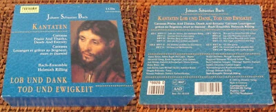 J.S. BACH: Kantaten zu Lob Dank Tod Ewigkeit / Rilling / Hänssler / 4 CDs - Bild 1 von 2