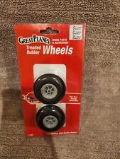 Great Planes RC Airplanes 2-1/4” Treaded Rubber Wheels New GPMQ4222 NOS