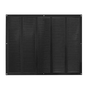 Griglia di ventilazione in metallo nero 500 mm x 400 mm zanzariera piatta copertura condotto - Foto 1 di 2