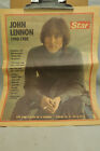 Vintage Star Newspaper 12/30/1980 John Lennon Life & Death Special Tribute