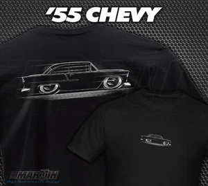 1955 Chevy T-Shirt Small-XL '55 Chevrolet Bel Air 210 Del ray 55 - Foto 1 di 24