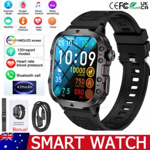 2025 Smart Watch For Men/Women Waterproof Smartwatch Bluetooth iPhone Samsung - Picture 1 of 12