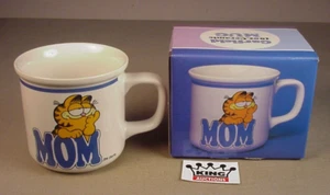 Taza de café Enesco Garfield Cat 1978 mamá madre dibujos animados cerámica 10 oz. Taza sin usar, en caja - Imagen 1 de 5