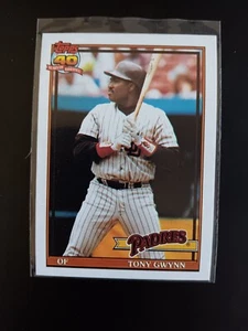 Tony Gwynn 1991 Topps Wrong Back/90 Topps Football back Not Desert Shield - Picture 1 of 2