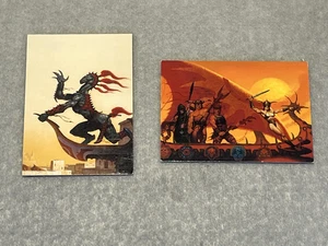 Two 1993 FPG Fantasy Art Card TC CC Overlook and Buccaneer - Picture 1 of 2