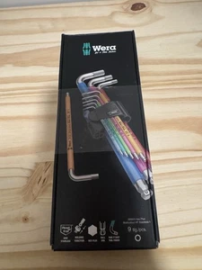 New-Wera 05022699001 3950/9 Hex-Plus Multicolour HF Stainless 1 L-key set - Picture 1 of 2