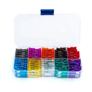 100PCS 10 Sizes Automobile Fuse Middle Piece Fuse For Car Medium With clip Set - Picture 1 of 13