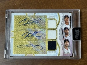 Devers Pedroia Vendita 2018 Topps Triple Threads Auto Relic /36 Gioco Sigillato Usato KG - Foto 1 di 2