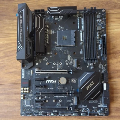 MSI X470 Gaming Pro Max Desktop Motherboard AMD AM4, Ryzen, ATX - Image 1 of 2