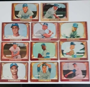 11 verschiedene 1955 Bowman Brooklyn Dodgers Baseballkarten... niedrigere Qualität - Bild 1 von 6