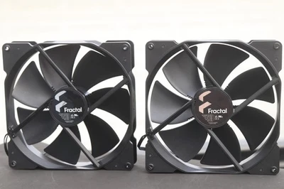 Fractal Design Dynamic X2 PWM GP-18 180 mm Ultra Quiet PC Fans - Black - Qty 2 - Image 1 of 4