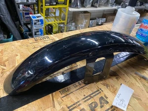 Guardabarros delantero negro vivo OEM FXR Dyna Sportster Superglide 883 1200 FXD Harley - Imagen 1 de 7