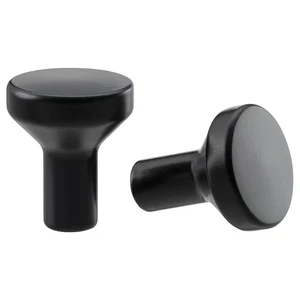 4 Packs BAGGANÄS Solid Knobs, black, 13/16 ". Include (Set=8 knobs and 8 Screws) - Picture 1 of 3