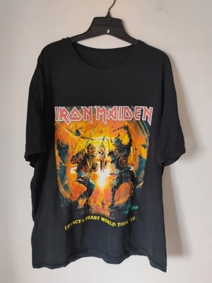 Camiseta Iron Maiden Legacy of the Beast World Tour 2022 Talla XL Rock Negra Foto 1 de 4