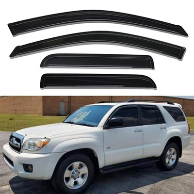 Window Visor Rain Guard Vent Shade Wind Deflector For 2003-2009 Toyota 4Runner  Foto 1 de 4