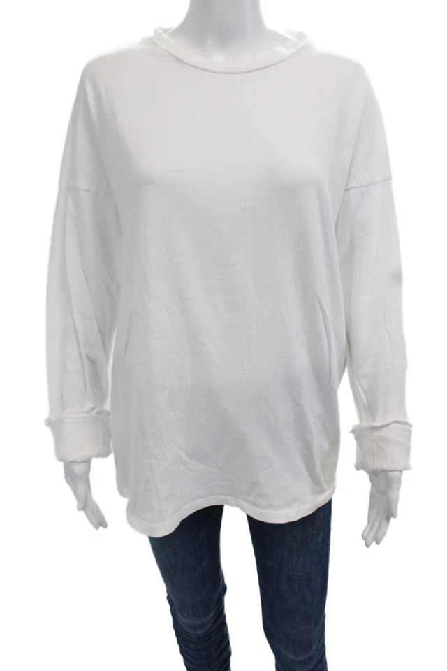 Sudadera Pullover Mujer Emma & Sam Blanca Algodón Manga Larga Talla S Foto 1 de 4