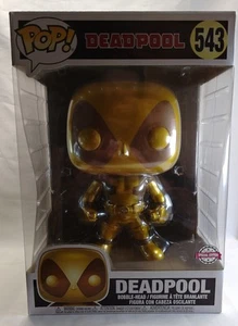 NEW Funko Pop! Deadpool #543 Gold Metallic 10" Vinyl Figure - Marvel Heroes Excl - Picture 1 of 6
