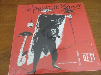 LESTER YOUNG,THE PRESIDENT PLAYS w/the Oscar Peterson Trio NORGRAN MG N-1054 NM - Image 1 of 4