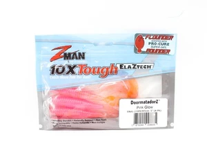 Zman Soft Lure DoormatadorZ 5 Inch 4/Pack Pink Glow (8835) - Picture 1 of 6