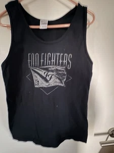 CAMISETA BANDA: CAMISETA SIN MANGAS AZUL MARINO FOO FF FF SINGLET TALLA PEQUEÑA MÚSICA ROCK - Imagen 1 de 5