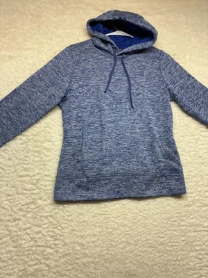 Sport-Tek Hoodie Womens Small Blue Heather Tech Fleece Raglan Pullover LST225 - Image 1 of 4