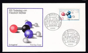 GERMANY FDC 1982 Michel 1148 Atomic Model of Urea - Picture 1 of 2