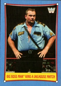 2017 Topps WWE Heritage Bizarre SummerSlam Matches #1 Big Boss Man - Foto 1 di 2
