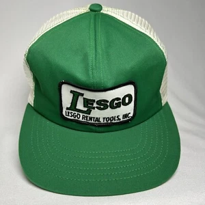 VTG LESGO Rental Tools Odessa TX Patch Mesh Trucker Snapback Hat Swingster USA - Picture 1 of 8