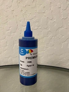 250ml Premium Pigment Cyan Ink Refill Kit for Canon PG-244/246/246XL - Picture 1 of 2
