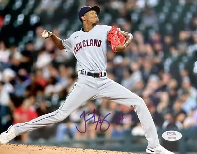 Triston McKenzie Signed Autographed Cleveland Guardians 8x10 Photo PSA/DNA - Image 1 of 2