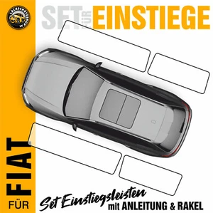 Einstiege für Fiat 500-e Zubehör Lackschutz-Folie für Auto Tür Einstiegsleisten - Bild 1 von 9