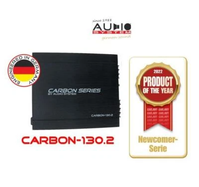 AUDIO SYSTEM CARBON-130.2 2-Kanal analoger Class A/B  Verstärker 260 Watt RMS - Bild 1 von 4