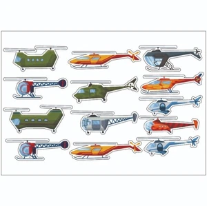 Air Vehicles Sticker Sheet Decal Helicopter Wall Self Adhesive Vinyl A4 PS0198 - Picture 1 of 1