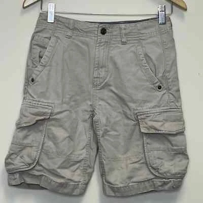 7 For All Mankind Washed Cotton Cargo Shorts Khaki Boys 12 Foto 1 de 4