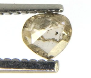 0.36Ct Natural Heart shape Champagne Color Solitaire Diamond 4.67x4.36x2.03 MM - Picture 1 of 9
