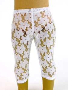 Leggings de encaje blanco para muñecas American Girl de 18 - Imagen 1 de 1