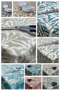 Wipe Clean Tablecloth Oilcloth PVC Wipeable RECTANGLE Oilcloth - WILLIAM MORRIS - Picture 1 of 33