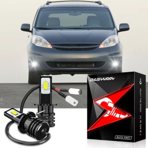 For Toyota Sienna 2004-2005 H3 Fog Light LED 6000K White Foglight 2x Bulbs Kit - Foto 1 di 10